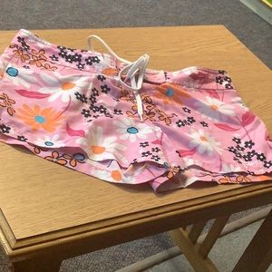 No Boundries swim shorts light weight pink flowers size Med nice and bright